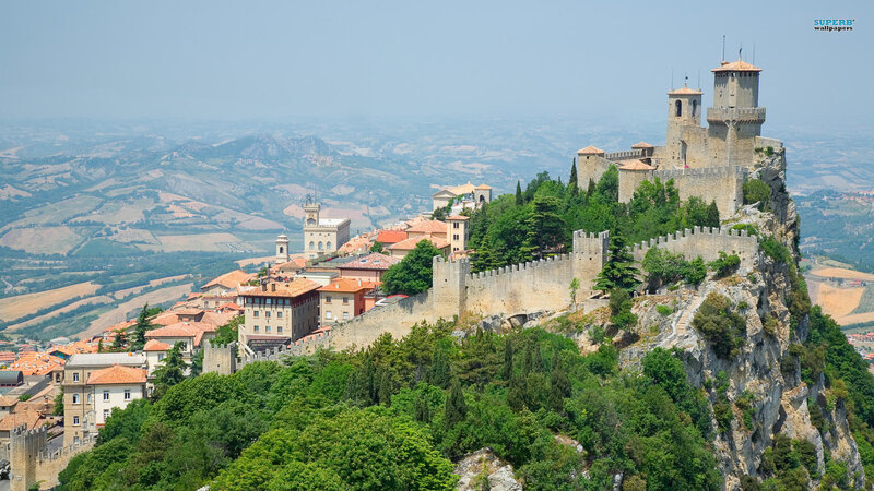 Castle on a Rocky Hill — Green, Serene
