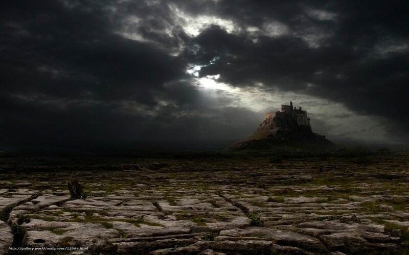 Castle on a rocky hill
