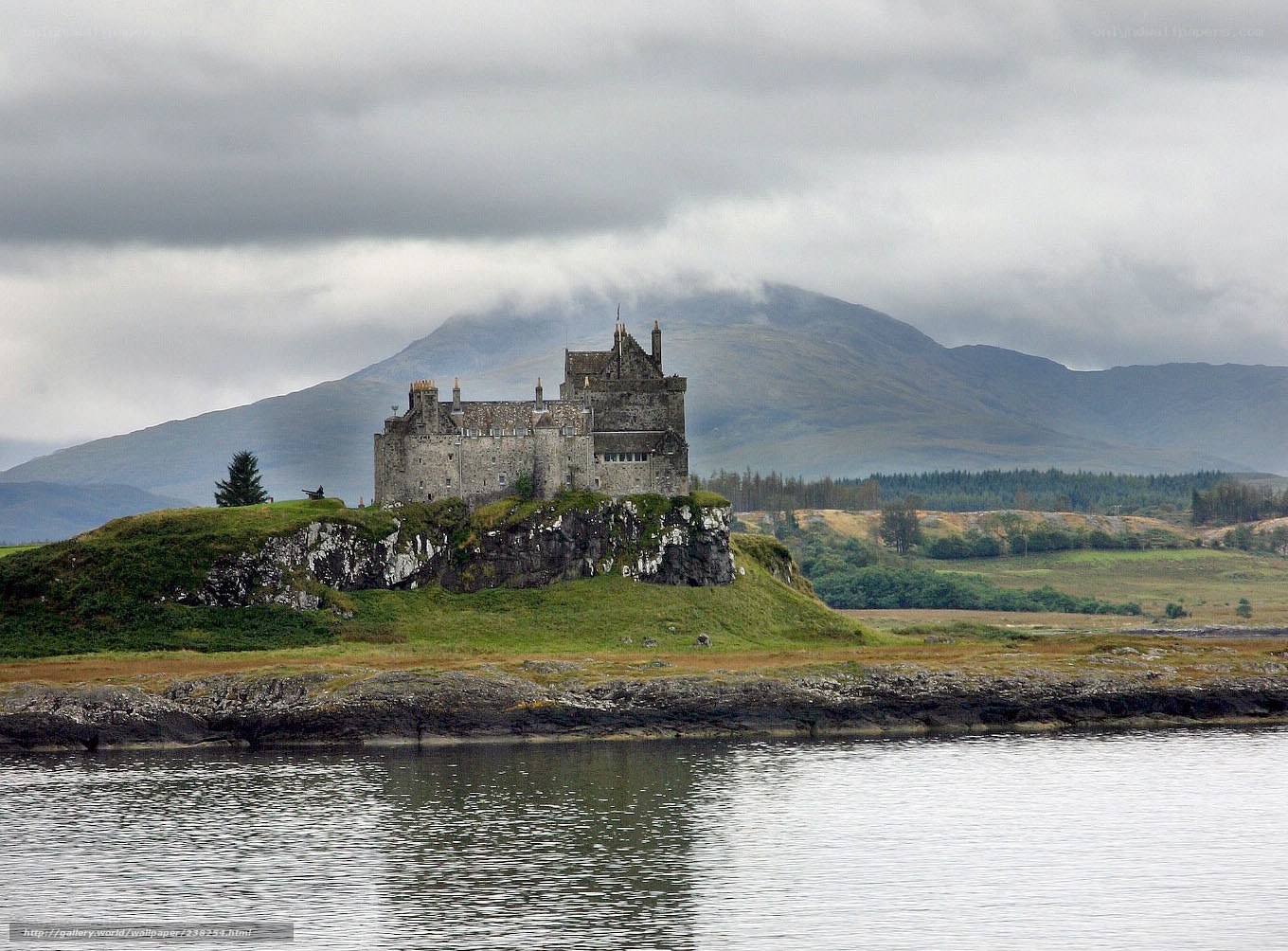 Castle on a rocky island