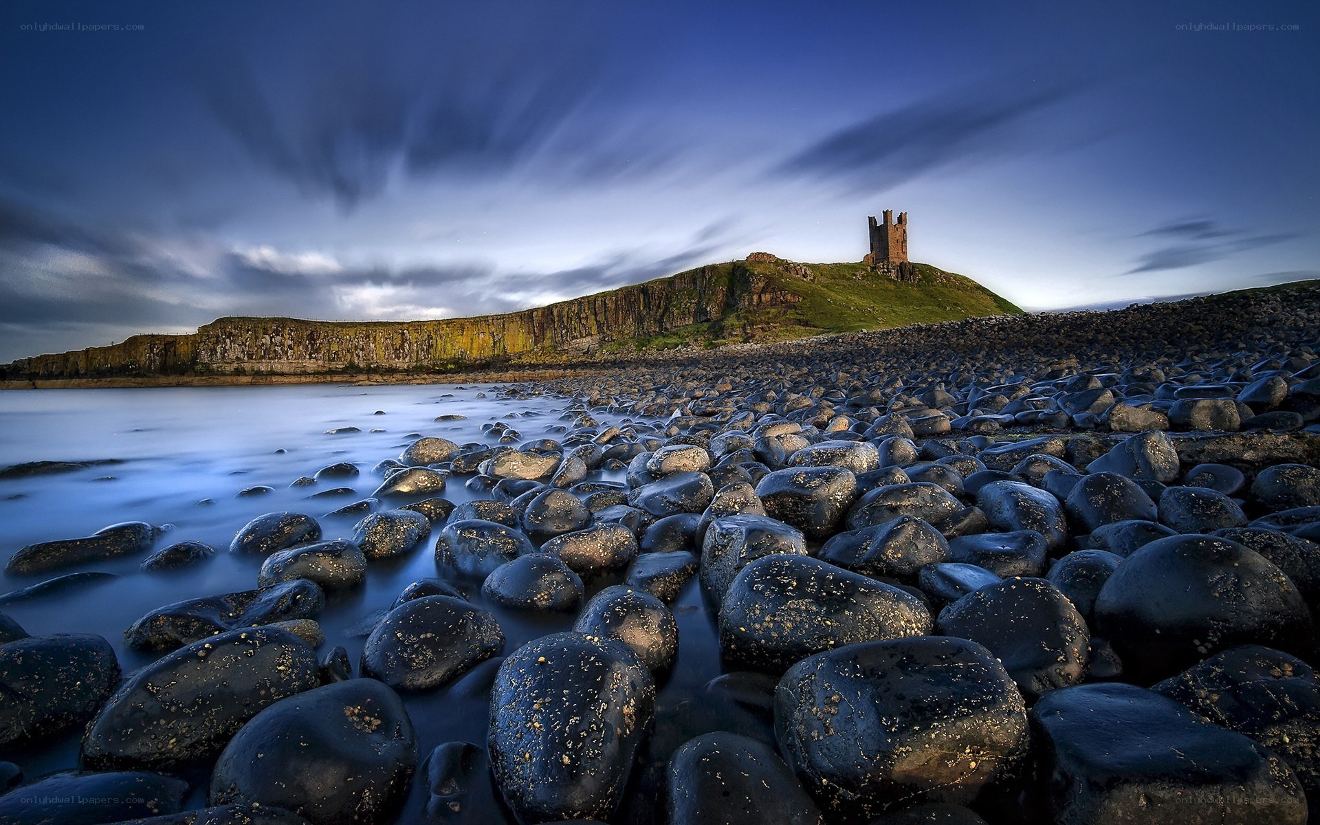 Castle on a rocky shore