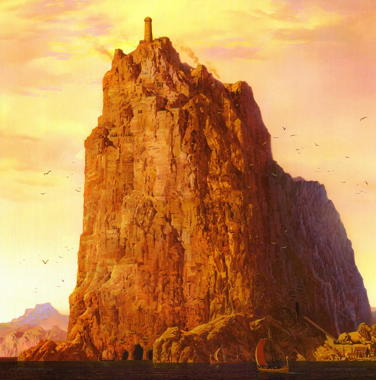 Castle on a sea cliff