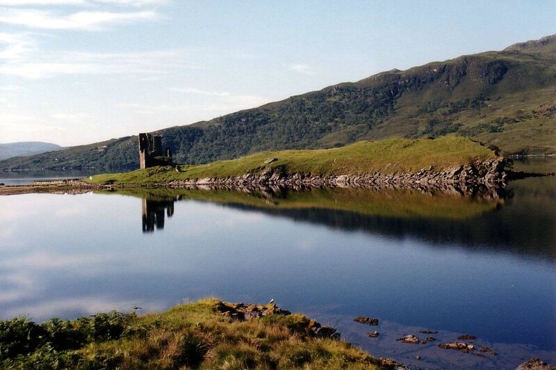 castle on a small island