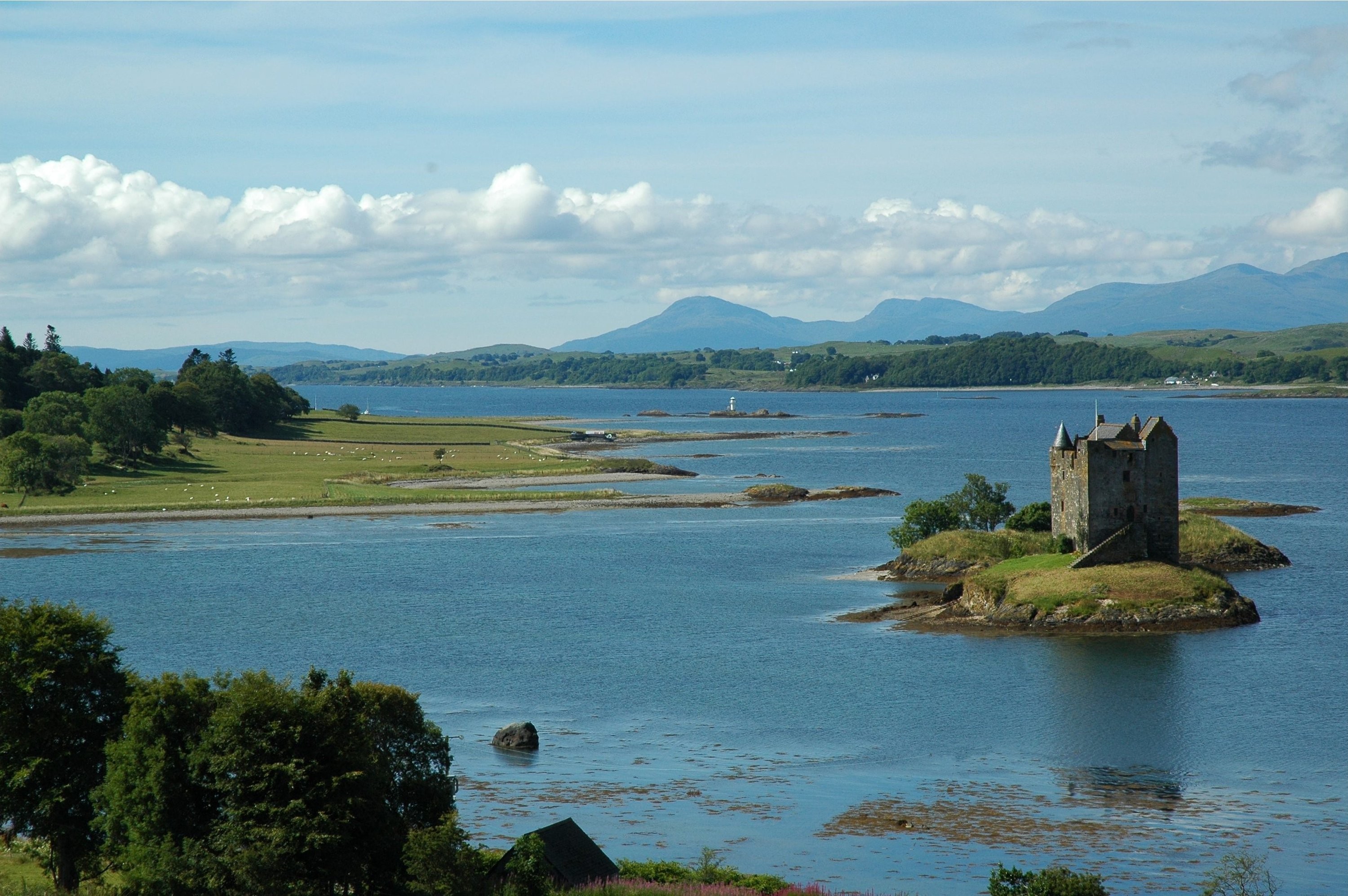 Castle on a small island