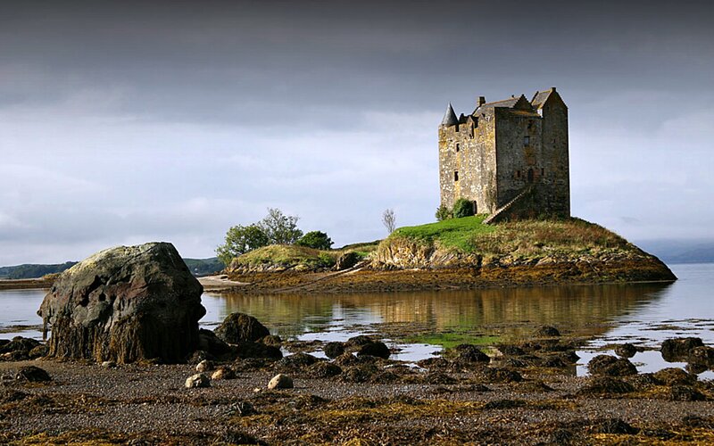 Castle on a Small Island — Gray