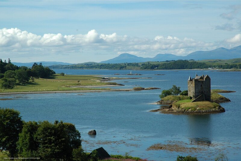 Castle on a small island