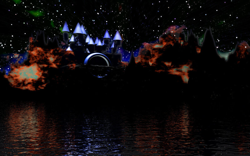 castle on a starry night