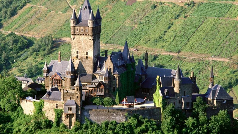 Castle on a vineyard hill
