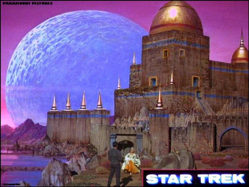 Castle on Alien Planet — Purple, Dramatic