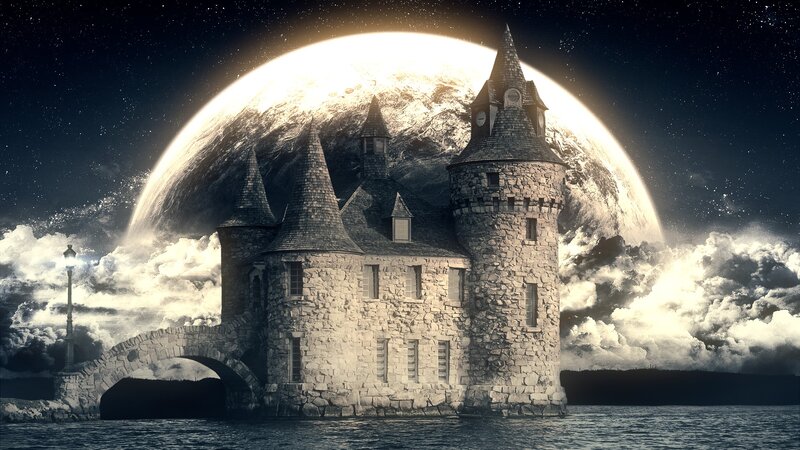 Castle on an Island — Gray