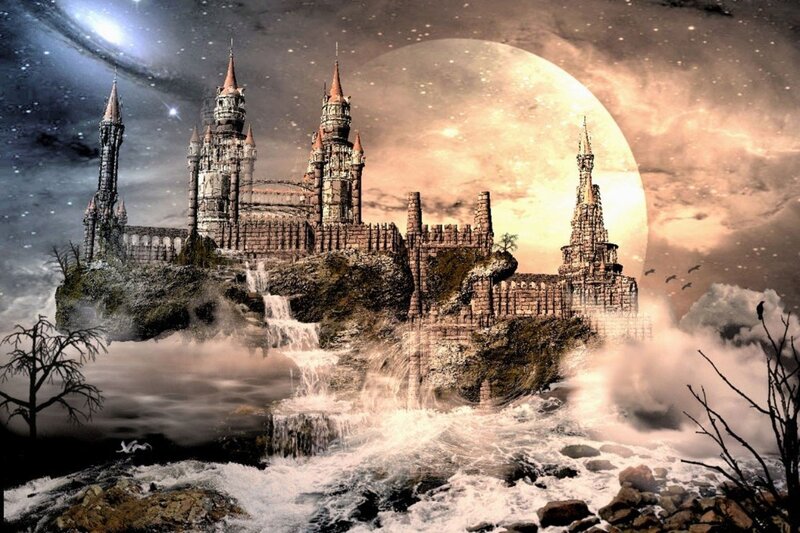 Castle on Floating Island — Brown