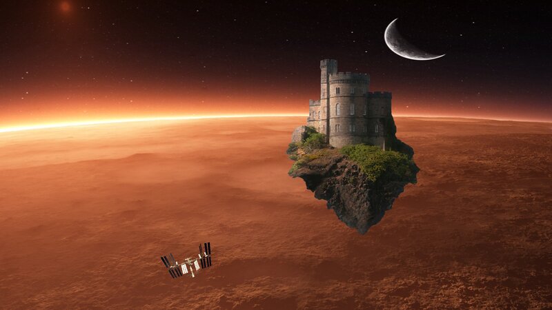 Castle on Floating Island — Orange