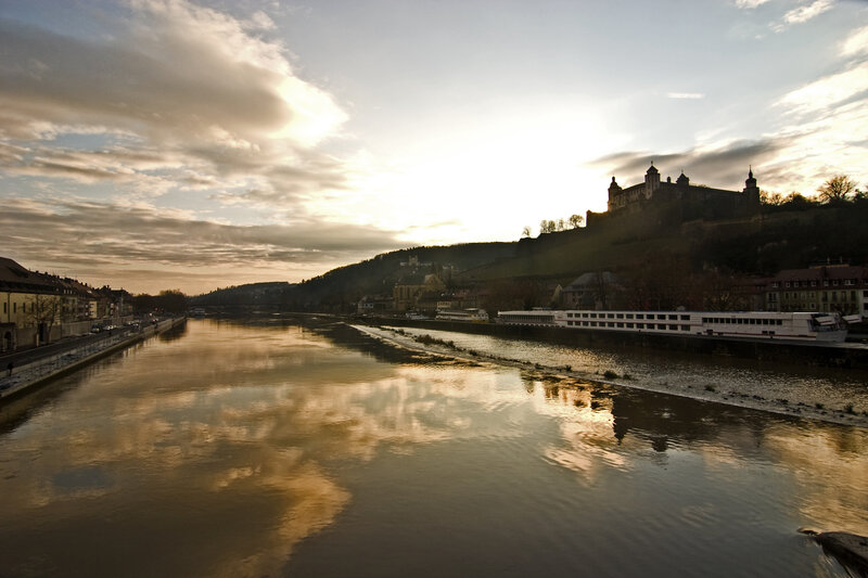 Castle on Hill by River