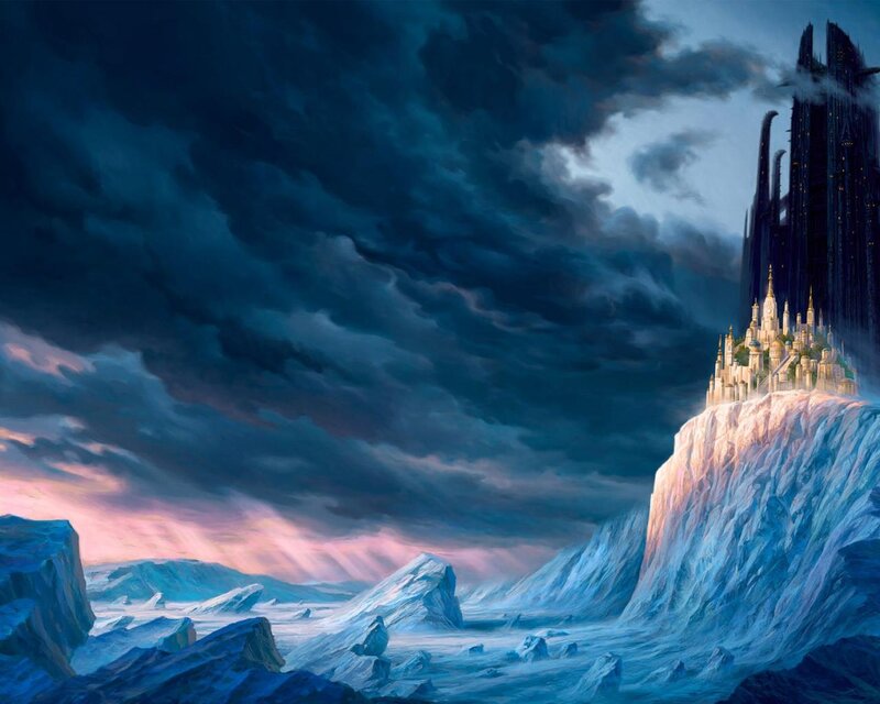 Castle on Icy Cliff