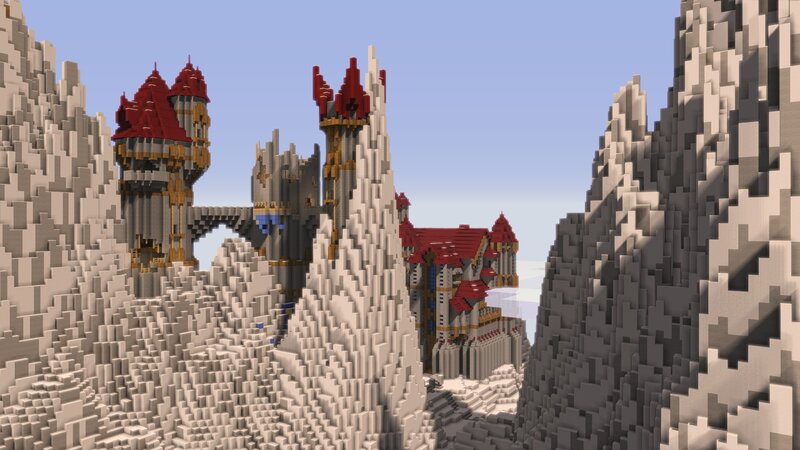 Castle on Mountain Peaks