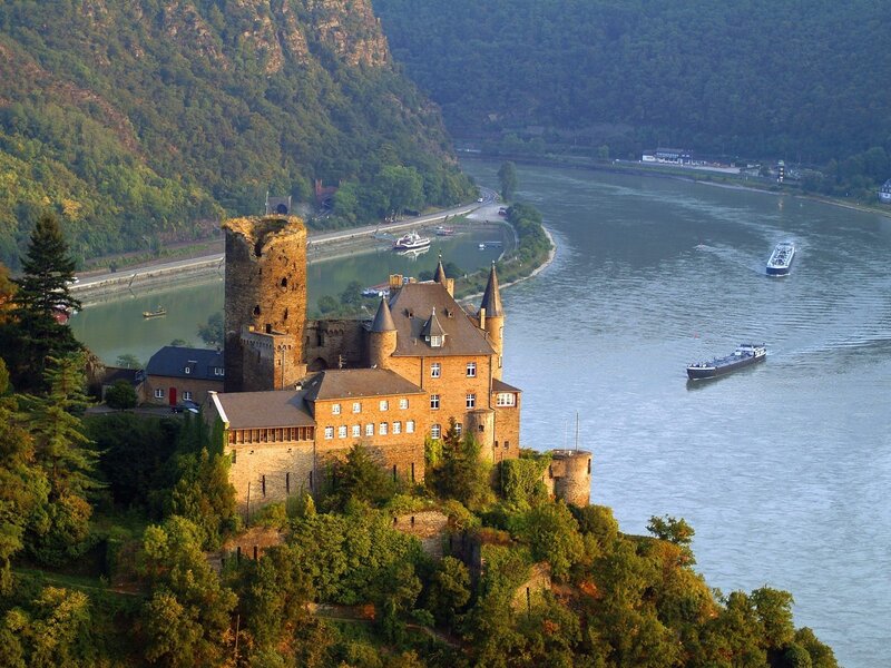Castle on River Cliff