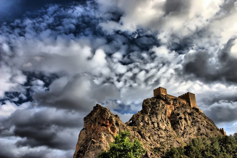 Castle on Rocky Cliff