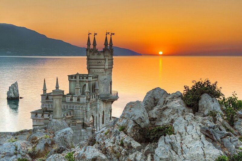 Castle on Rocky Coast