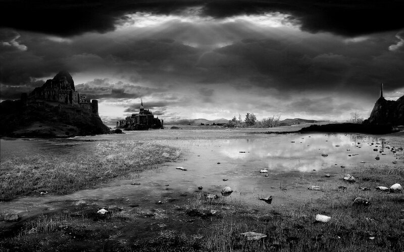 Castle on Rocky Hill — Black