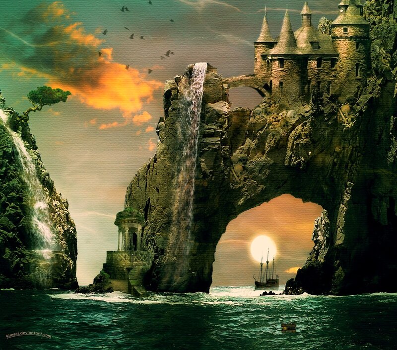 Castle on Rocky Island — Green
