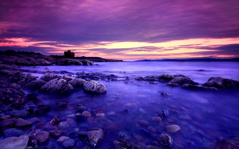 Castle on Rocky Shore