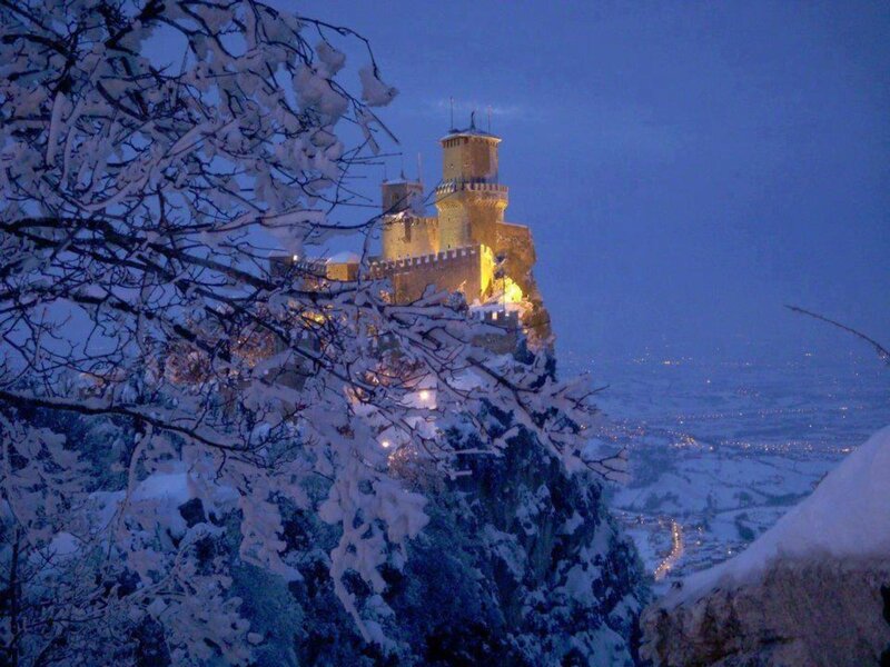 Castle on Snowy Hill — Blue