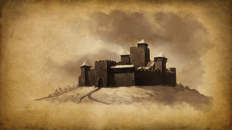 Castle on Snowy Hill — Brown