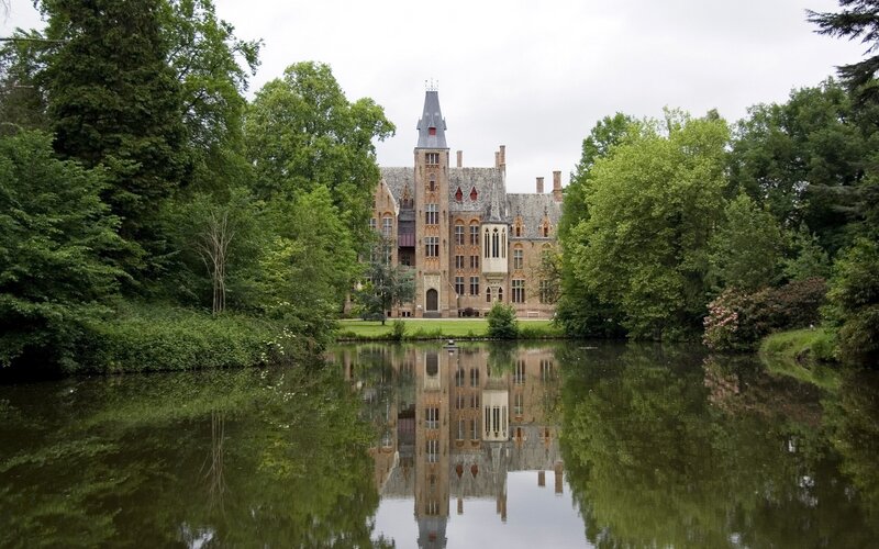 Castle Reflected in Pond