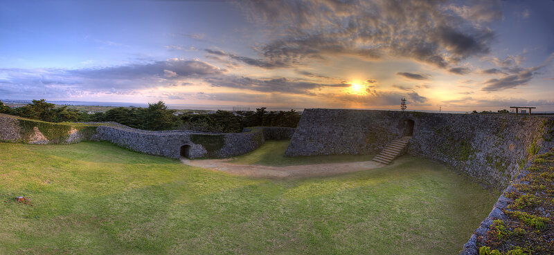 Castle Ruins at Sunset