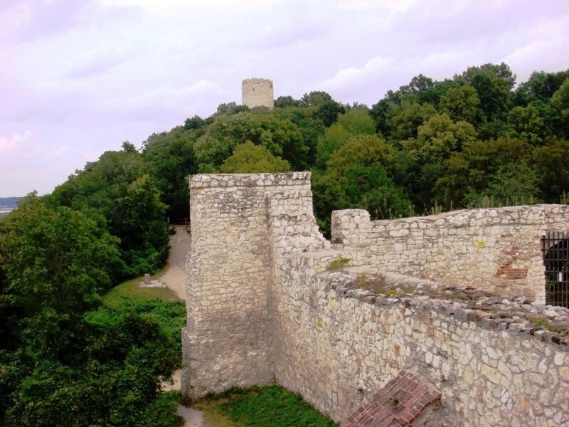 Castle Ruins on a Hill — Green