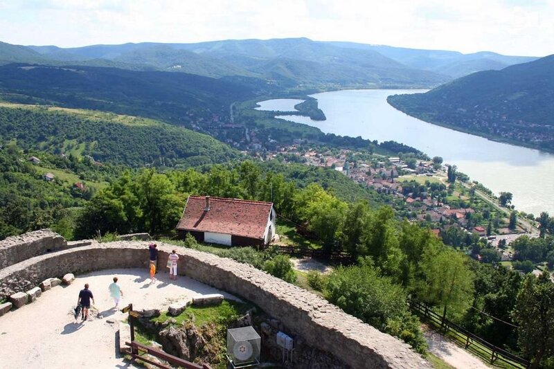 Castle Ruins with River View