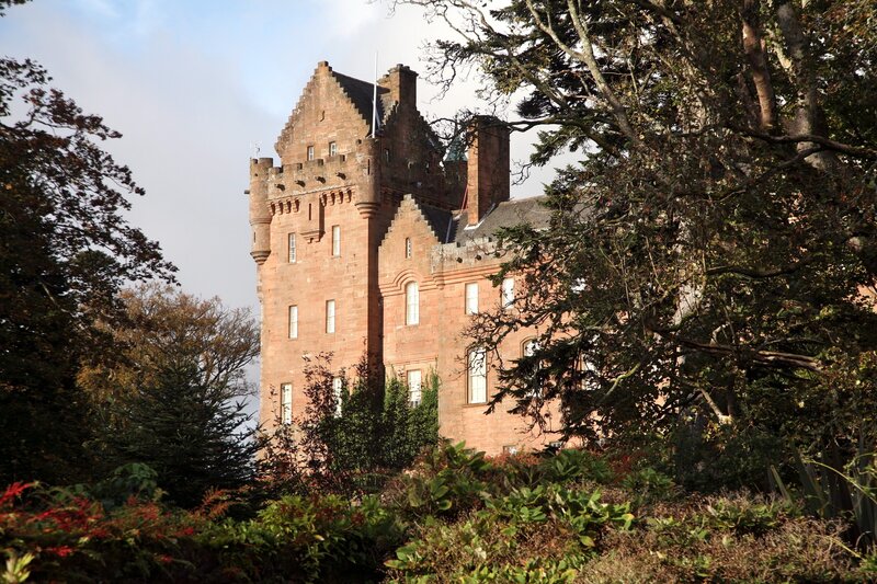 castle surrounded by trees