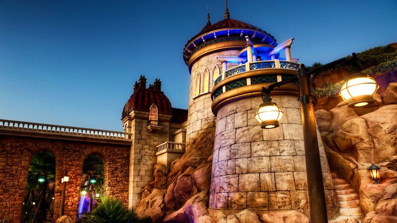 Castle Tower at Dusk