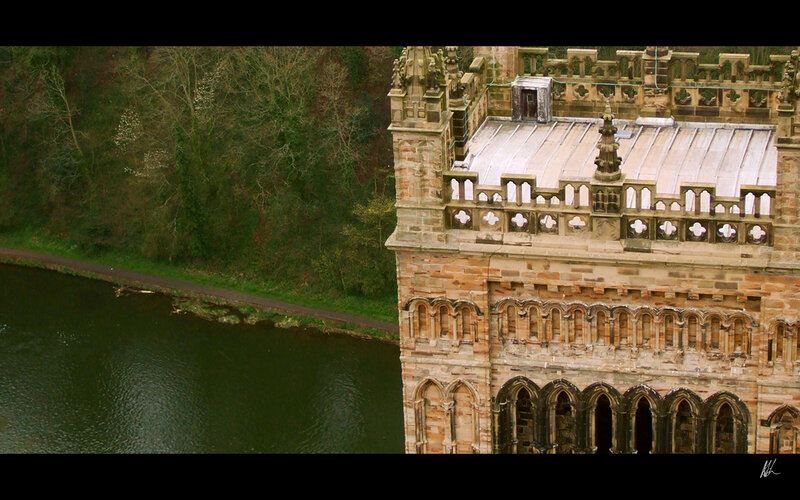 castle tower by the river