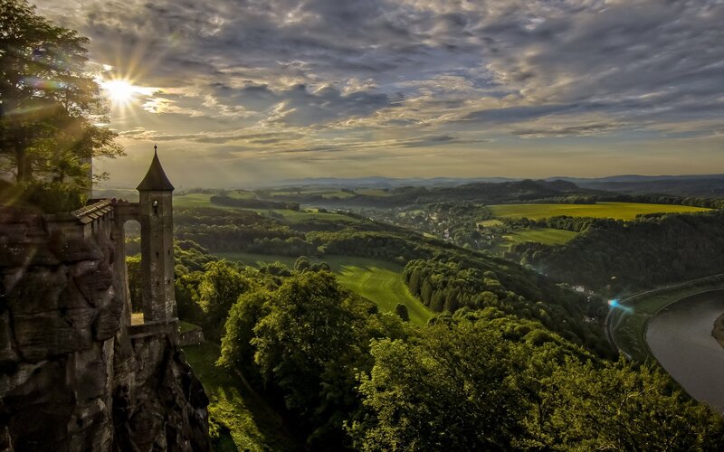 Castle Tower on Cliff