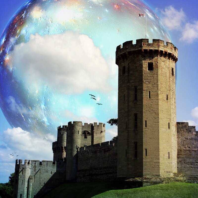 castle under a bubble