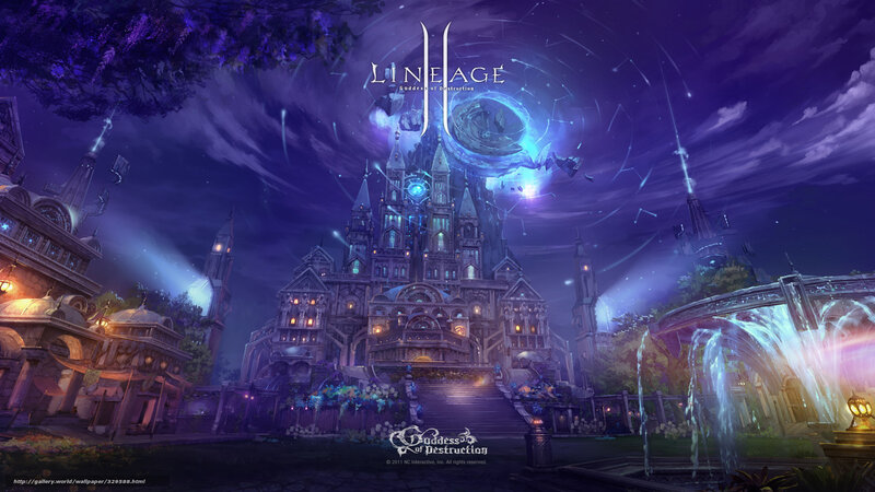 Castle under Magical Sky — Purple
