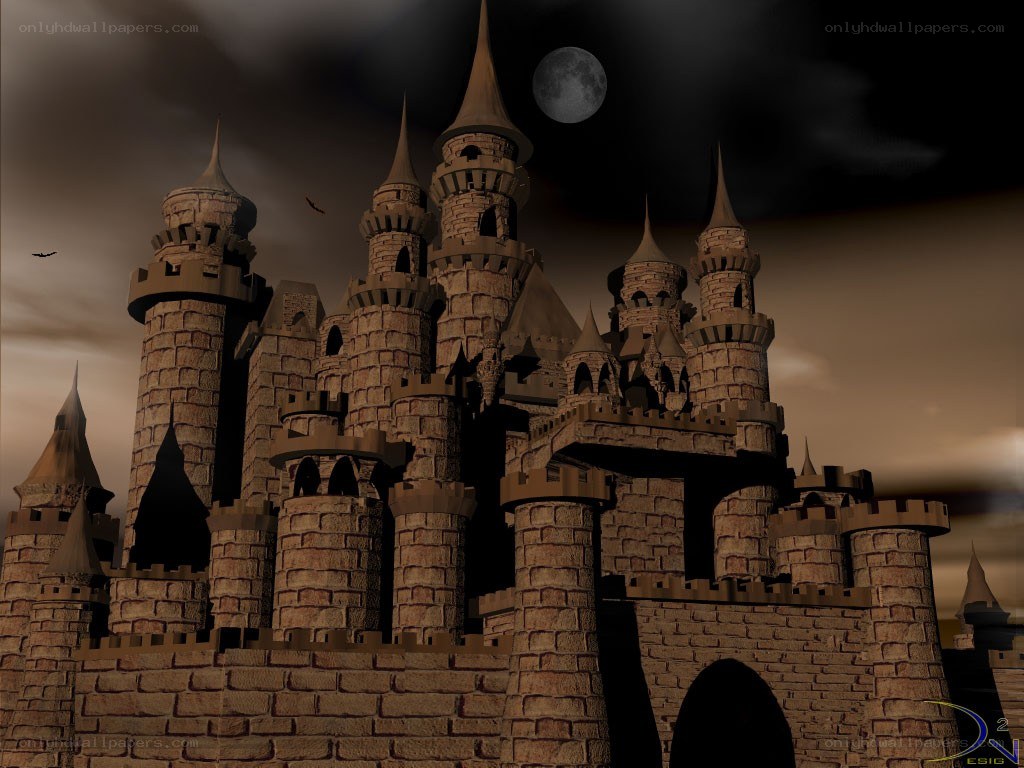 castle under moonlit sky
