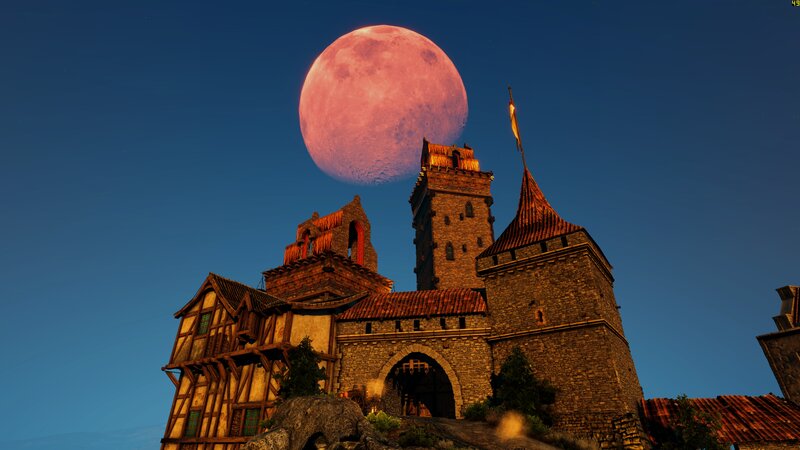 Castle under Red Moon — Blue
