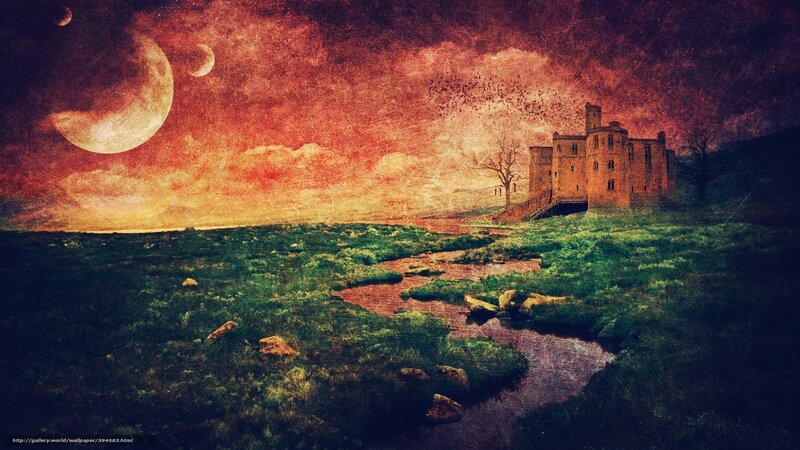 Castle under three moons