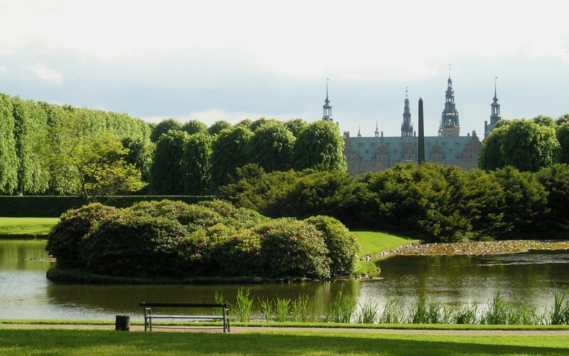 Castle view from park