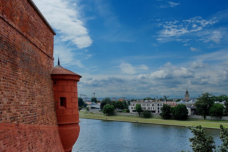 castle wall overlooking river