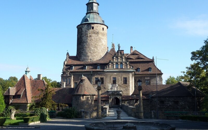 Castle with a tall tower