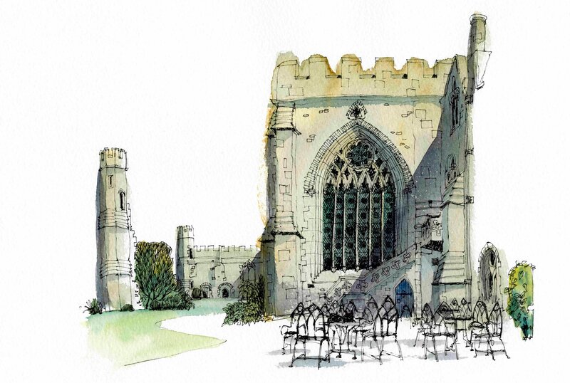Castle with Church