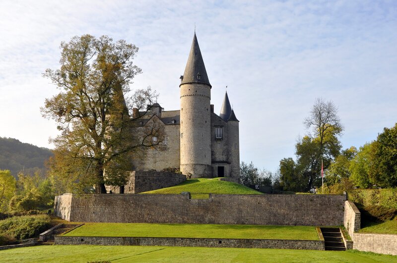 Castle with conical towers