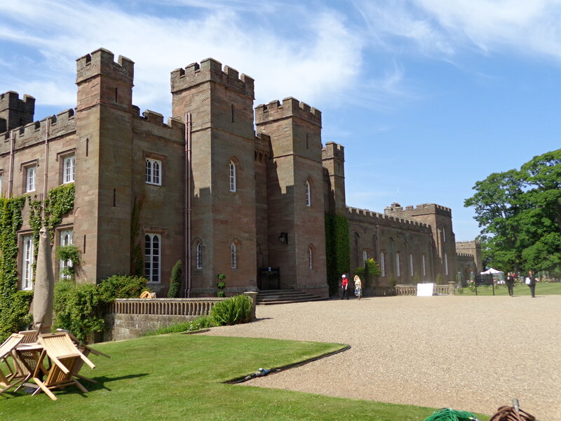 Castle with Crenellated Towers