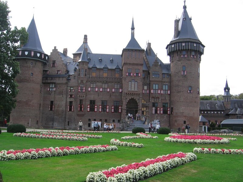 Castle with Flower Beds