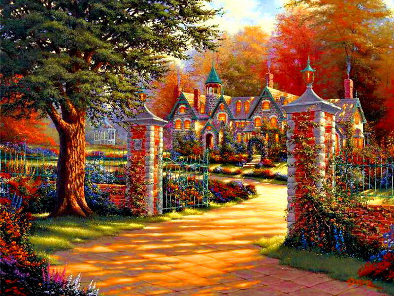 Castle with Garden Gate