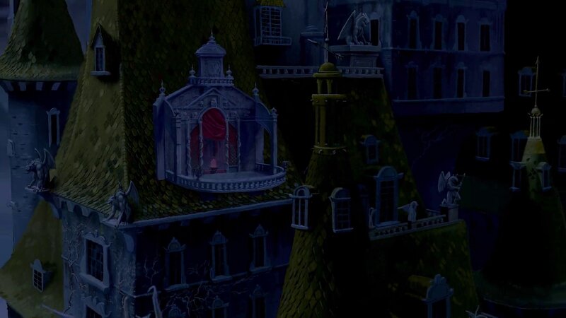 Castle with Gargoyle Statues