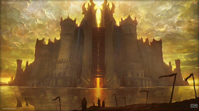 Castle with Glowing Portal