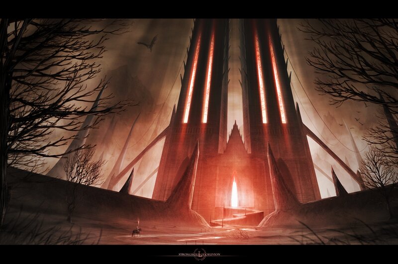 Castle with Glowing Towers